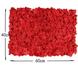 Artificial Hydrangea Flower Row Creative Background Plant Flowers Wall Decor