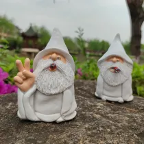 Handmade Custom White Smoking Resin Statues