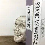 Resin Here's Johnny Statue Creative Bookshelf Bookend Library Funny-face Home Decoration Desktop Ornament Gift