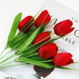 Home Garden Artificial Tulip Bouquet Flower Room Decoration