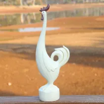 Creative Resin Rooster Ornament Home Decoration Handmade Painted Art Craft Small Gift