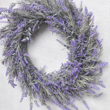 Lavender Wreath Rustic Front Door Decor Wood Hanging Ornament