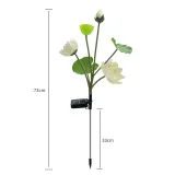 Solar Lotus Color Gradient LED Lamp Garden Lamp Courtyard Lamp