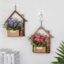 Wall Hanging Wall-mounted Pastoral Retro Creative Wooden Succulent Flower Pots