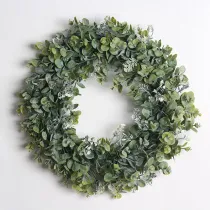 Green Eucalyptus Wreath Front Door Decor Wall Hanging Ornament