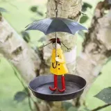 Bird Feeder Umbrella Girl Easy To Clean Feeding Station With Drainage