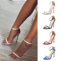 Classic Woman Open Toe Stilettos High Heel Shoes