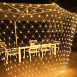 LED Fishing Net Lamp for Christmas Trees Bushes Wedding Party Garden