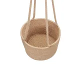 Jute Cotton Hanging Planter Woven Plant Basket Flower Pot