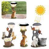 Solar Energy Rabbit Squirrel Dog Lamp Courtyard Garden Decoration