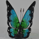 Metal Butterfly Art with Solar Light Garden Decoration Piece