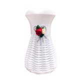 White Plastic Flower Vase