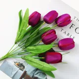 Home Garden Artificial Tulip Bouquet Flower Room Decoration