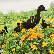 Duck Shaped Garden Art for Outside Decorations