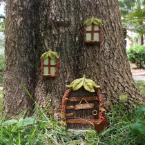 Leaf Door And Window Pendant Garden Luminous Decoration