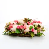 Peony Wreath Front Door Decor Flower Wall Hanging Wedding Ornament