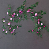 Home Garden Artificial Rose Flower Vine Wedding Wall Decoration