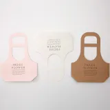 Hand Bag Waterproof Flower Gift Box Small Handle Paper Bag for Flower Kraft Paper