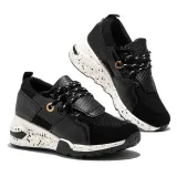 Mesh Slip on Comfortable Lace Up Platform Loafers Sneakers