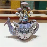 Home Decor Luxury Various Handmade Art Cat Teapot Shape Resin Craft Ornament