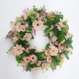 Daisy Flower Rustic Farmhouse Decorative Artificial Wreath Wedding Ornament