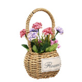 Home Garden Artificial Hydrangea Flower Basket Decoration