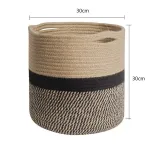 Woven Soft Kids Toy Set Cotton Rope Basket Indoor Planters For Indoor Plants