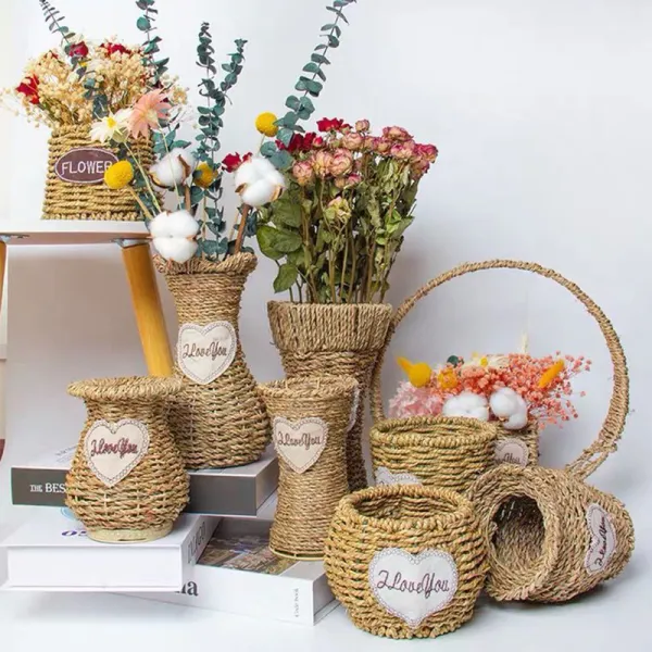 Garden Plant Pot Eco-friendly Seagrass Woven Flower Pot