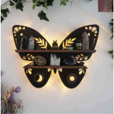 Decorative Shelf Luna Moth Lamp Crystal Shelf Butterfly Crystal Rack