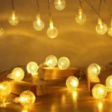 Crystal Ball String Light Festoon Holiday Decorative Light House Light Decorative