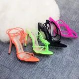 Women Summer Fashion Lace Up Summer High Heel Sandals