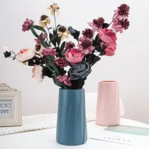 Plastic Geometric Vase for Living Room Decoration