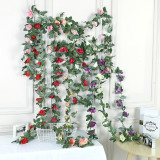 Home Garden Artificial Rose Vine Flower Room Decoration