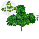 Home Garden Artificial Maple and Banyan Leaves Green Plant Decoration