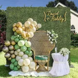 Artificial Milan Grass Panels Topiary Hedge Plant Wall Anti Ultraviolet Sunscreen Lawn