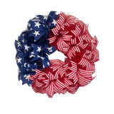 Patriotic Independence Day Wreaths Stripes Stars Wreaths Garland Decor