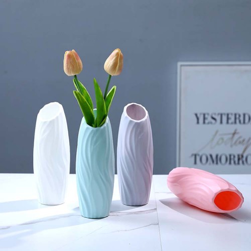 Plastic Flower Vase Home Wedding Flower Pot Basket Nordic Decoration Vases for Flowers