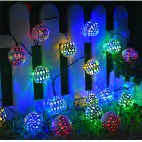 LED Globe String Lights Moroccan Ball Lights For Holiday Christmas Wedding Party Decorations