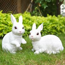 Garden Animal Rabbit Statues Decoration Cute Decor
