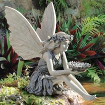 Sunflower Fairy Angel Ornament Resin Craft Landscaping Ponds Yard Decoration