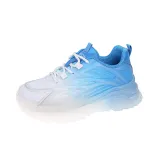 Women Platform Lace up Gradient Sole Waterproof Sneaker