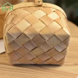 Storage Picnic Wicker Fruit Vegetable Bread Wooden Woven Rattan Storage Basket