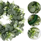 Artificial Eucalyptus Wreath Front Door Decor Hanging Ornament