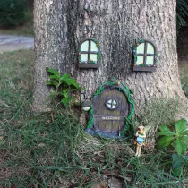 Wizard Luminous Doors And Windows Garden Decorations