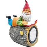 Garden Solar Gnome Lights Ornament Resin Craft Garden Decoration