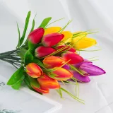 Home Garden Artificial Tulip Bouquet Flower Room Decoration