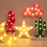 LED Five-pointed Star Small Night Light Cartoon Lighting Decoration Gifts
