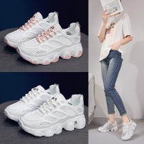 Women Mesh Breathable Height Increasing Sporty Casual Sneakers