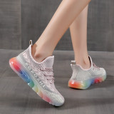 Women Colorful Sole Breathable Forrest Gump Sneakers