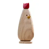 Wooden Chickens Handmade Rooster Hen Ornaments Garden Decoration